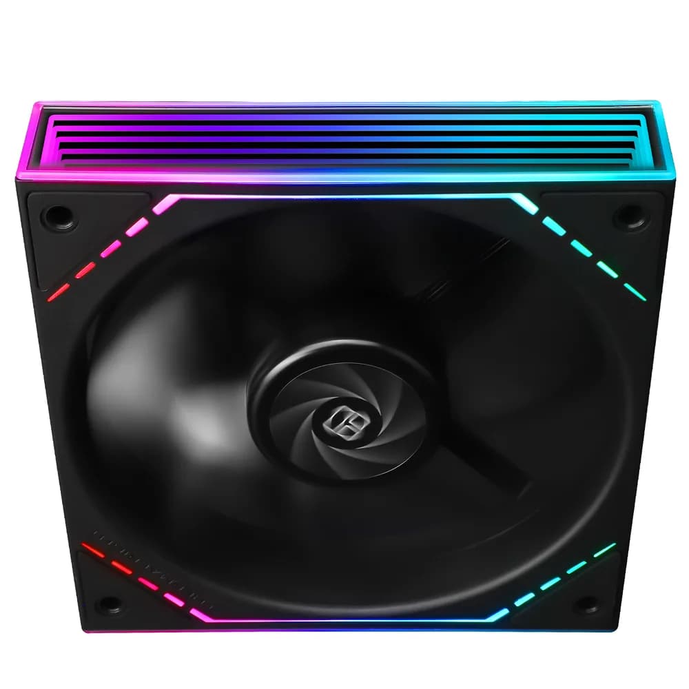 VENTILATOR Thermalright "TL-M12", 120mm, 1500 RPM, S-FDB Bearing, 47.6 CFM, LED ARGB, 4pin PWM, negru, "TL-M12" — miniatură