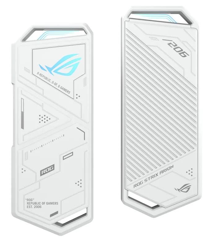Rack extern Asus ROG Strix Arion, USB3.2 Gen 2x1 Type-C (10 Gbps), Dual USB-C, Alb "ESD-S1C/WHT/G/AS" — miniatură