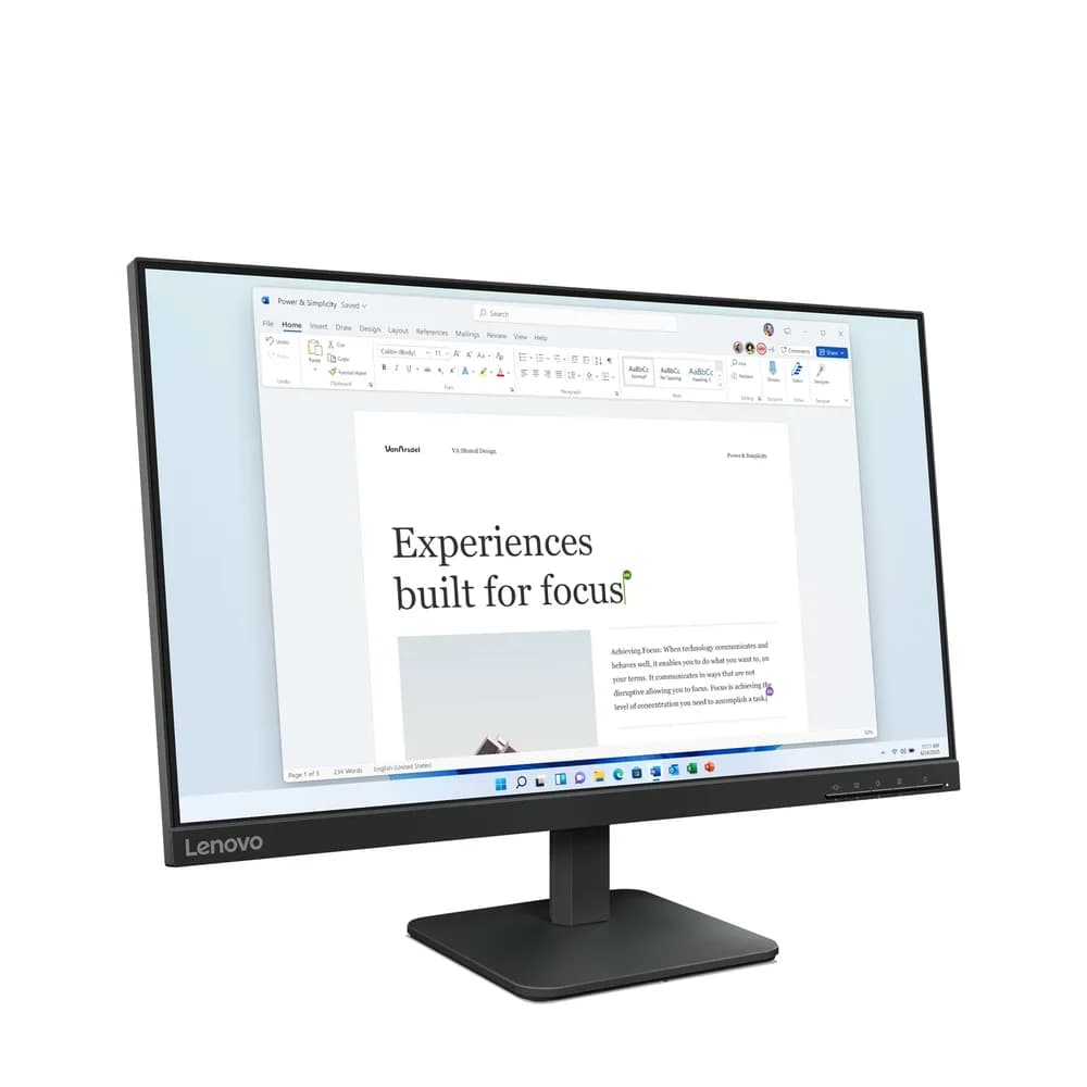 Monitor Consumer Lenovo L24-4e, 23.8", 1920 x 1080 pixeli, Black — miniatură