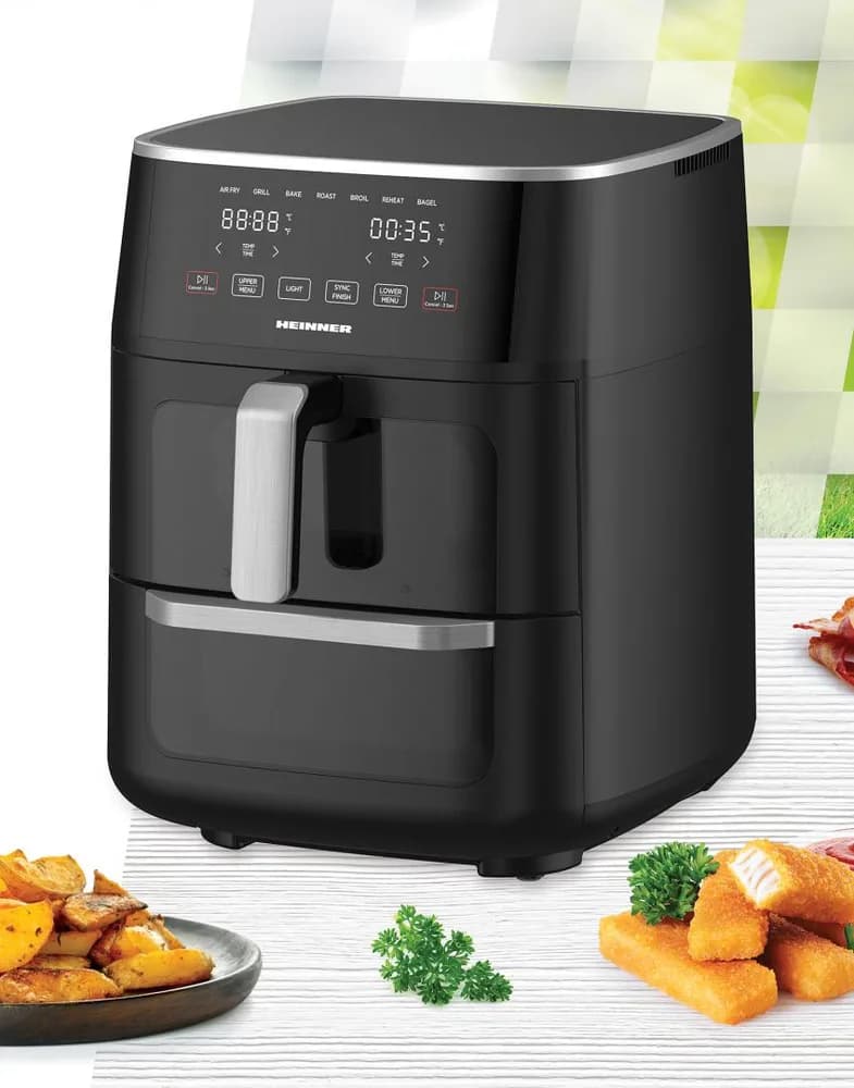 FRITEUZA DUBLA CU AER CALD HEINNER OVENFRY COOK HAFO-M11BK1700 — miniatură