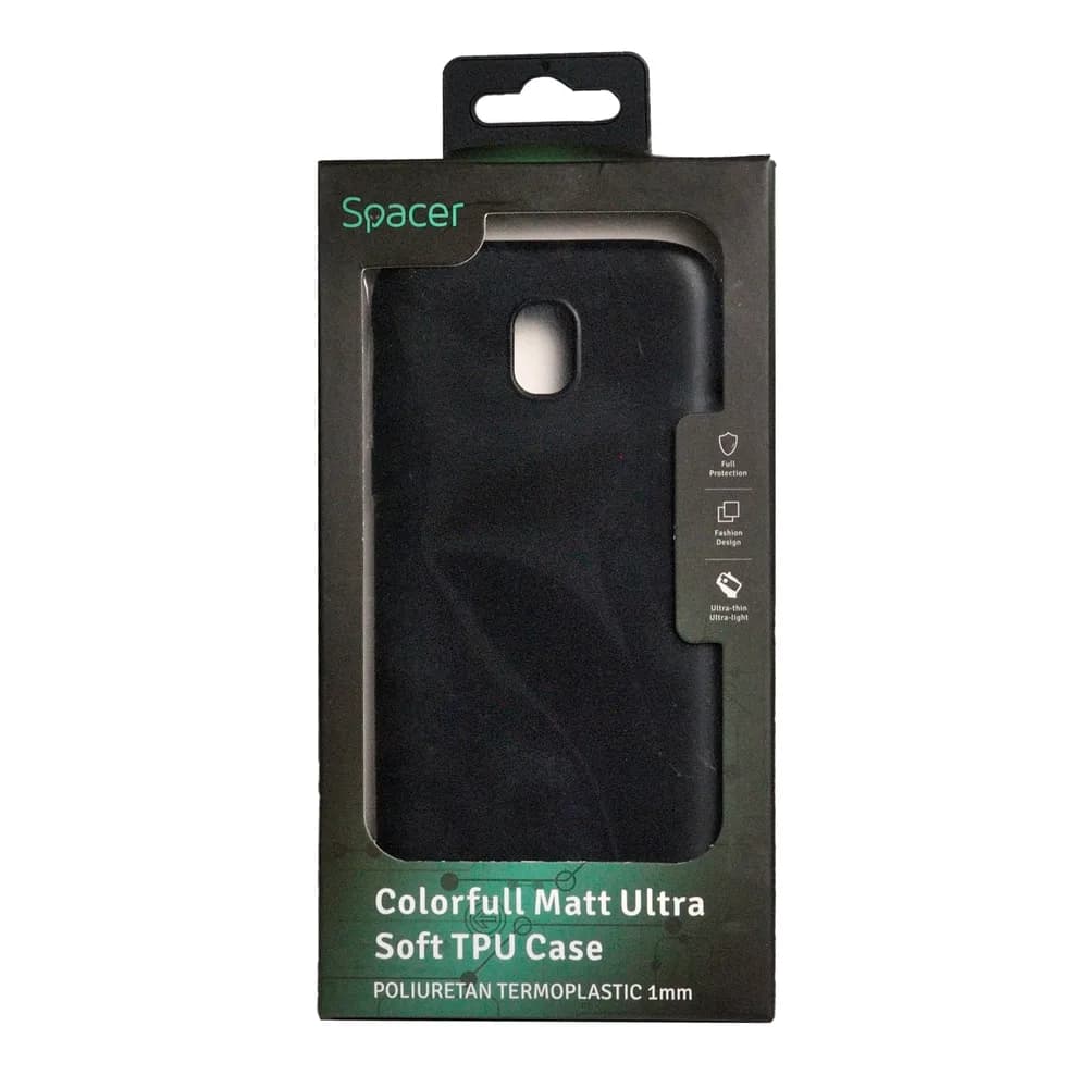 Husa Samsung J5 2017 (doar J530F) Spacer, negru, grosime 1 mm, material flexibil TPU, ColorFull Matt Ultra negru "SPT-MUT-SA.J52017" — miniatură