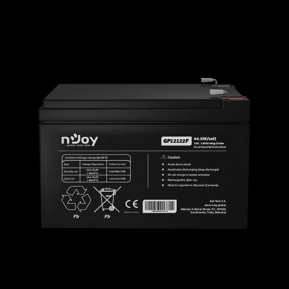 ACUMULATOR NJOY GP12122F 12V — miniatură