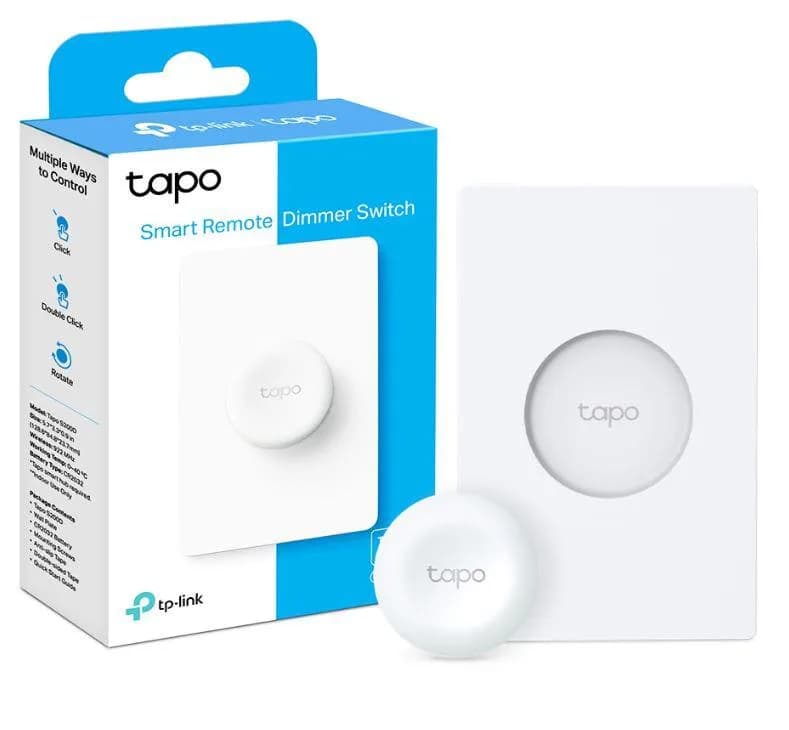 TP-LINK TAPO S200D intrerupator inteligent cu baza(NECESITA HUB TAPO), Standarde și Protocoale: 868Mhz / 922MHz, Cerințe de sistem: iOS 10+, Android 5.0+, 86 × 86 × 23.7 mm, alimentare: Baterie CR2032. — miniatură