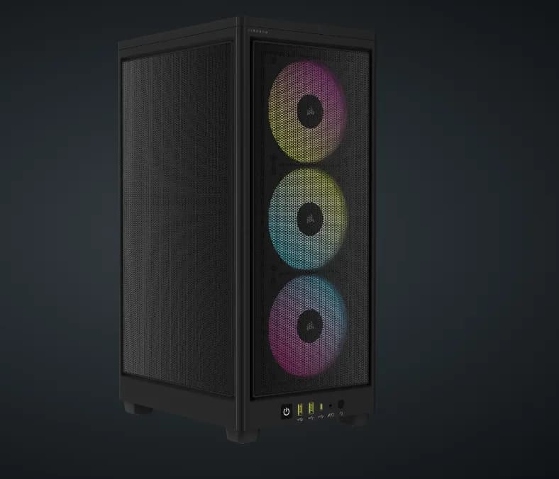 Carcasa CORSAIR 2000D RGB AIRFLOW, RGB, Micro Tower, Black
