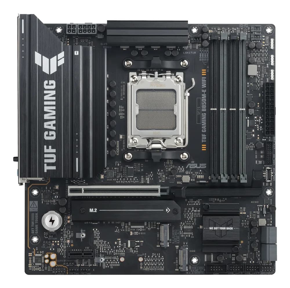 Placa de baza Asus TUF GAMING B850M-E WIFI, AM5, DDR5, BT 5.3, ATX "TUF GAMING B850M-E WIFI" — miniatură