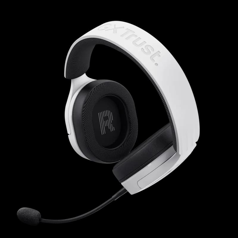 Casti Gaming Head-band Trust GXT 491W FAYZO, Wireless/Wired, Alb — miniatură