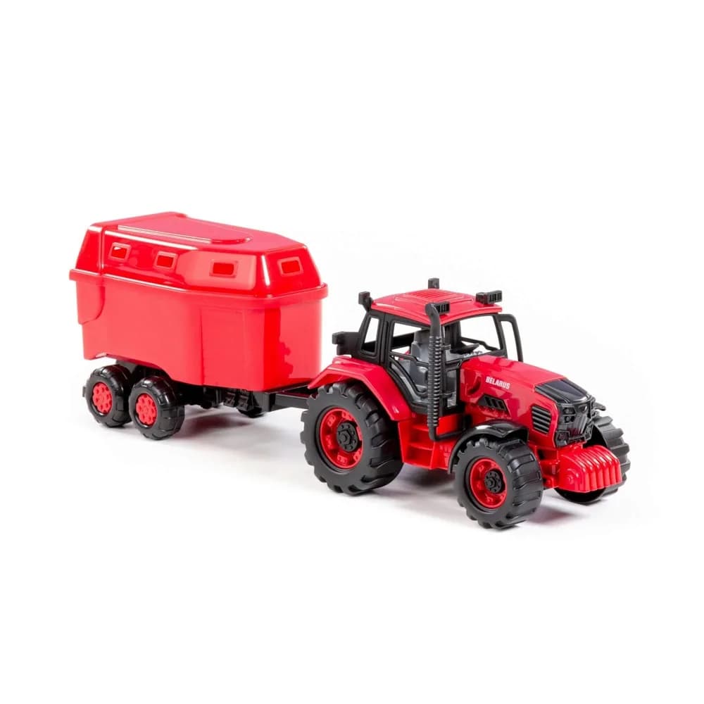 Tractor cu remorca animale, 40x11.5x17 cm, Polesie — miniatură