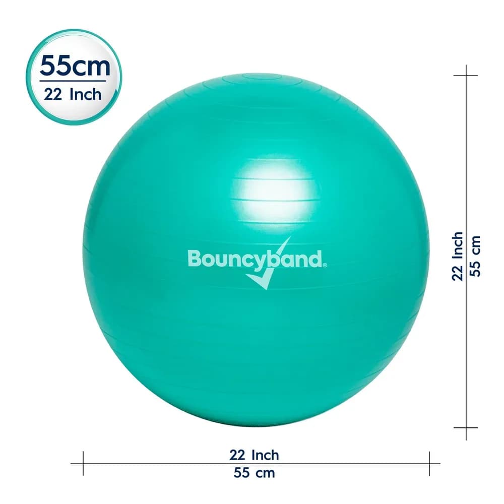 Minge de Echilibru 55cm cu Bază Ponderată Anti-Rulare – Verde — miniatură
