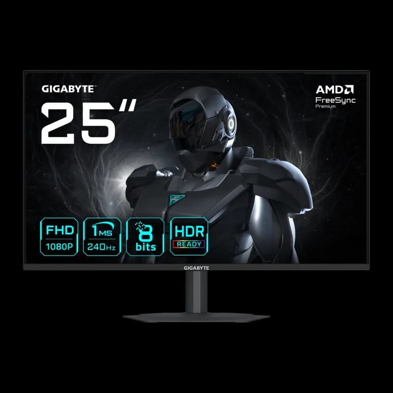 Monitor Consumer GIGABYTE G25F2A, 24.5", 1920 x 1080 pixeli, Black