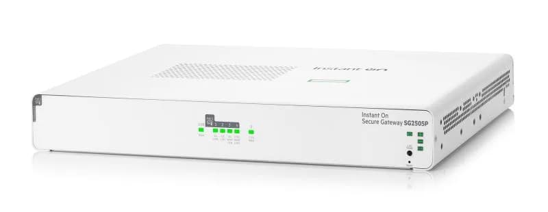 HPE Networking Instant On Secure Gateway 5-port SmartRate 2.5G PoE+ 64W SG2505P — miniatură