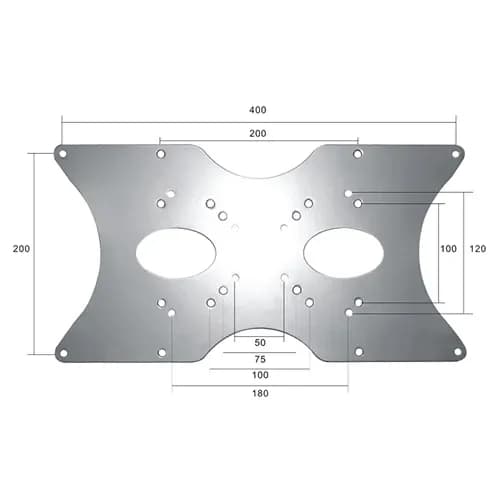 Adaptor VESA Neomounts by Newstar FPMA-VESA400, 400x200mm, suporta pana la 35kg, argintiu