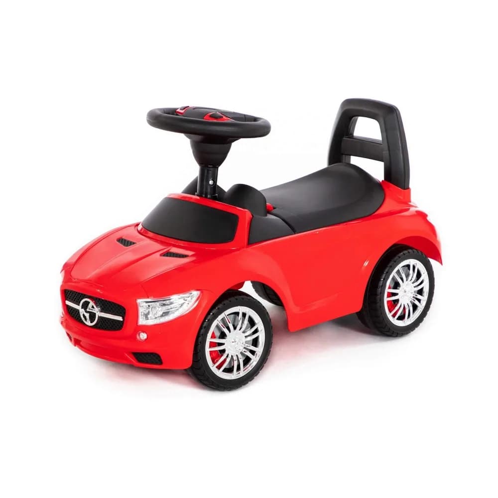 Masinuta - Supercar, rosie, fara pedale, 66x28.5x30 cm, Polesie — miniatură