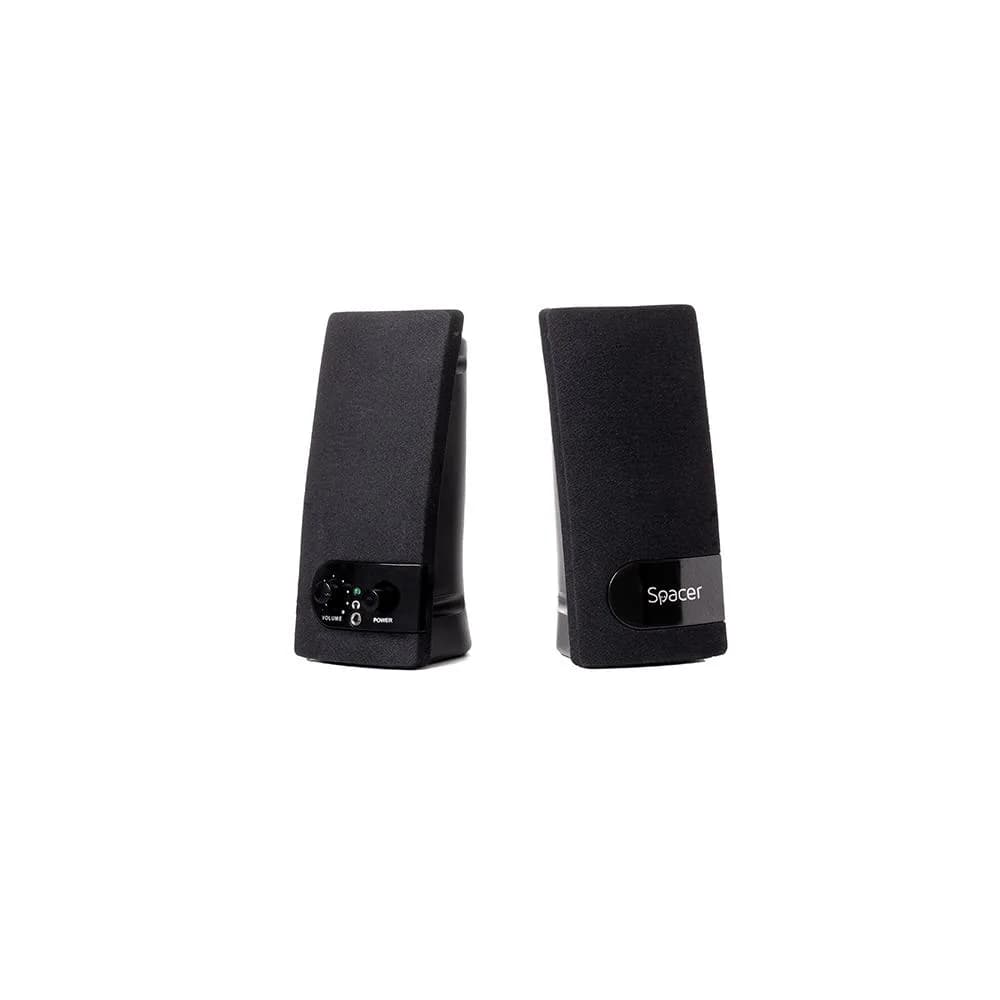 BOXE SPACER 2.0 SPB-216 6W (2 x 3W), control volum, mufa casti, USB power, negru — miniatură