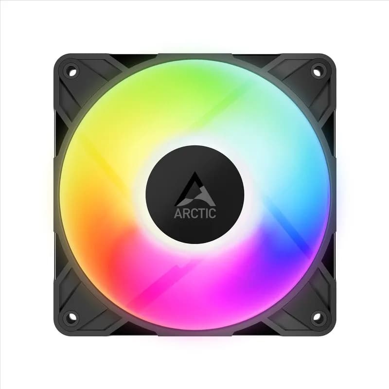 Set 3 ventilatoare Arctic "P12 Pro A-RGB - 3 Pack", 120mm, 600 - 3000 RPM, FDB, 77 cfm, 4-Pin Fan Plug + 4-Pin Socket, lungime cablu 400 mm + 80 mm Daisy-Chain, negru, "ACFAN00310A" - 4895265000126 — miniatură