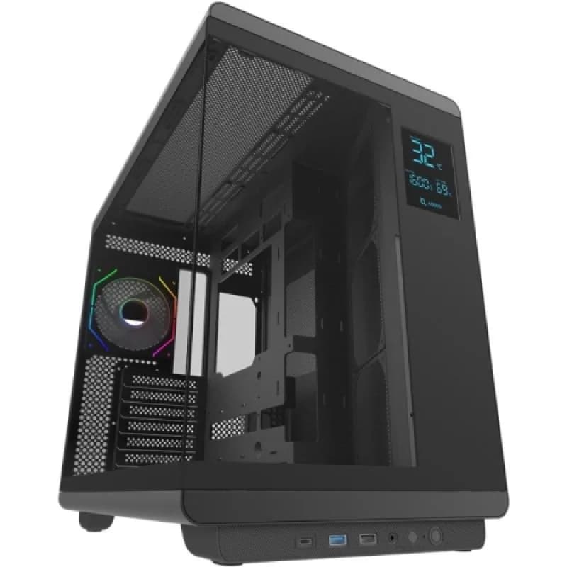 Carcasa AQIRYS Electra Draco, RGB, Mid Tower, Black