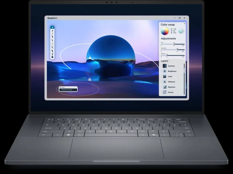 Laptop Workstation DELL Pro Max 16 Premium MA16250, cu procesor Intel Core Ultra 7 265H, 16'' WVA, 32 GB LPDDR5x, 1 TB, NVIDIA RTX PRO 2000 Blackwell, 8GB GDDR7, Windows 11 Pro