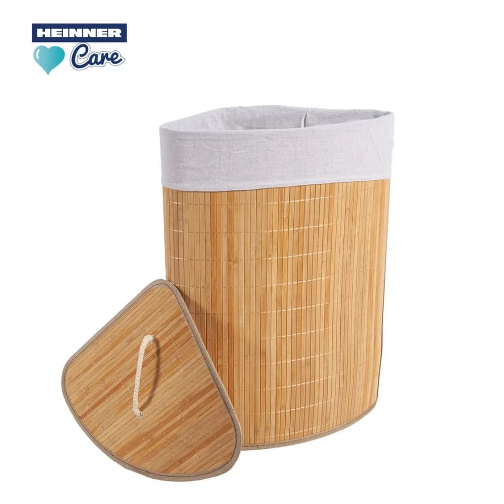 COS DE RUFE DIN BAMBUS PENTRU COLT, 35x35x60 CM, 55 L