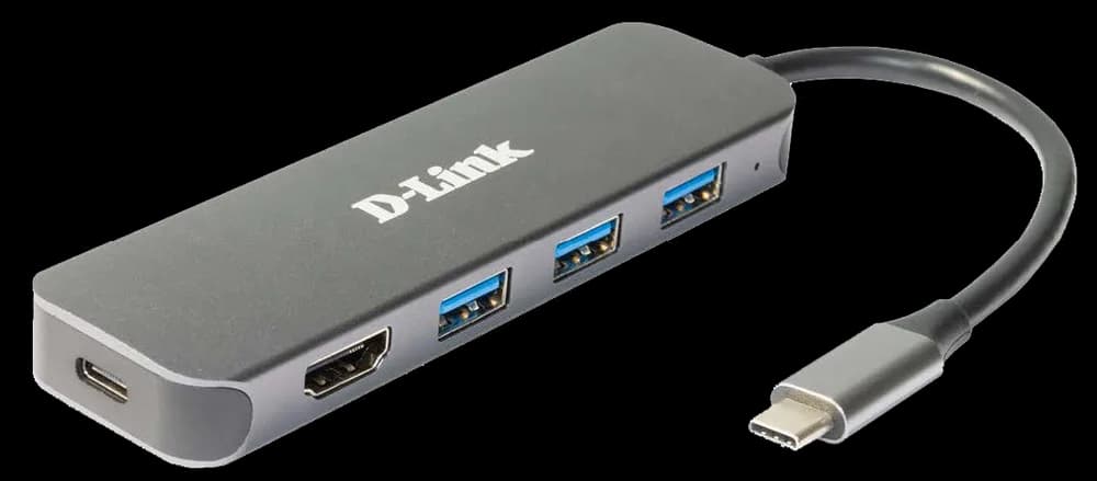 Docking station D-LINK DUB-2333, USB Type-C, 60W, Gri