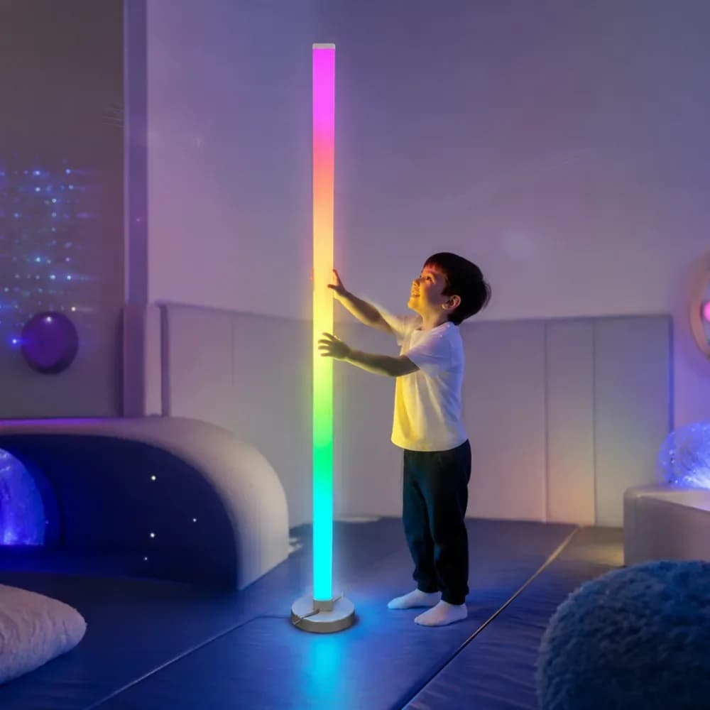 Tub LED reactiv la sunet, cu schimbare de culoare, 1,5 m — miniatură