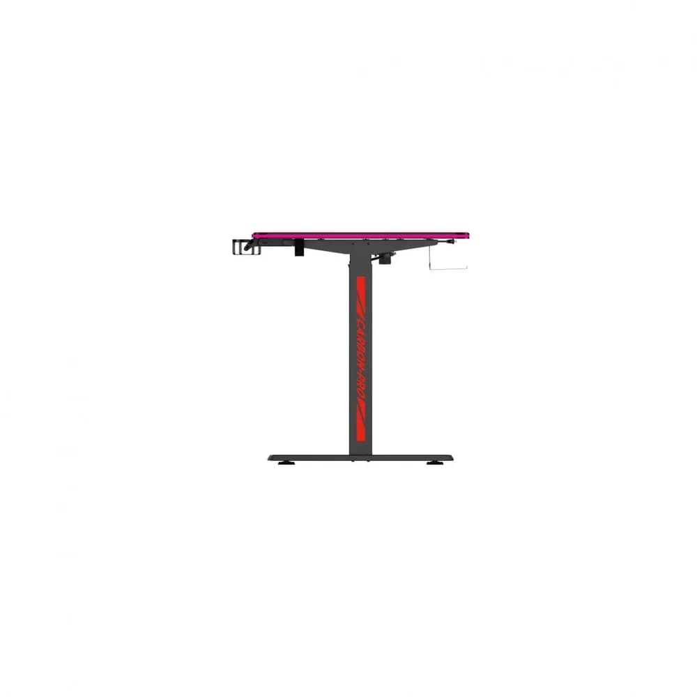 Birou electric Serioux Carbon Pro RGB, reglabil pe inălțime, Dimensiuni blat 1400mm x 700mm, Orientare Cadru: Rectangular, Greutate maxima: 60 kg, Interval de inălțime: 730~ 1210 mm, Segmente coloană: coloană în două etape — miniatură
