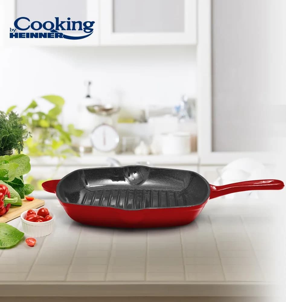 TIGAIE GRILL FONTA 26.5X4.5 CM, RED LINE, COOKING BY HEINNER — miniatură