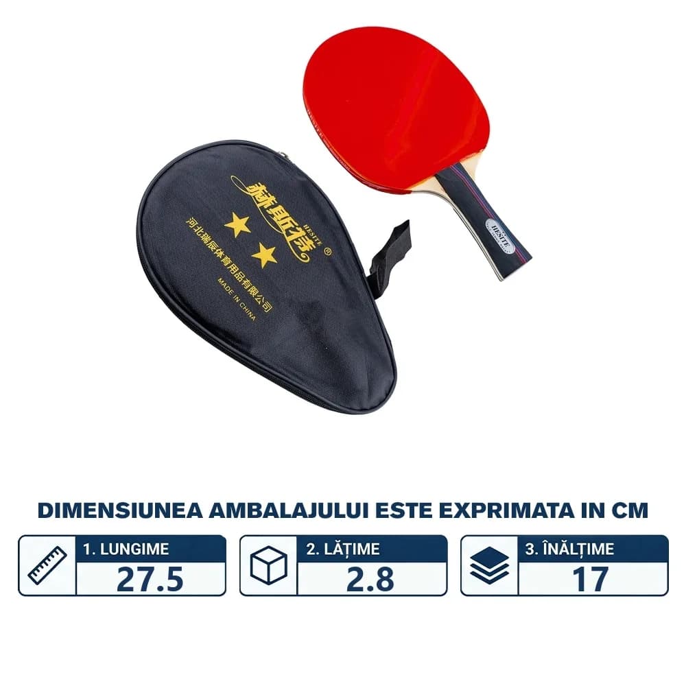 Paleta Ping Pong in husa - Hesite — miniatură