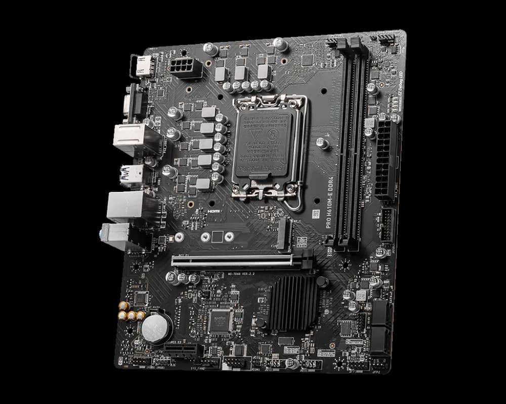 Placa de baza MSI PRO H610M-E DDR4, Socket 1700, DDR4, Micro-ATX — miniatură
