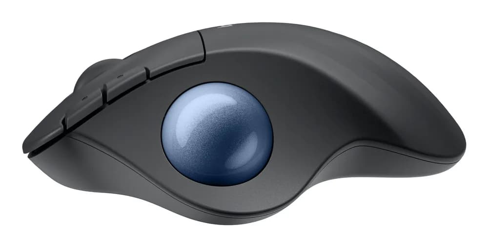 LOGITECH ERGO M575S Wireless Trackball - GRAPHITE+BLUE BALL - BT - EMEA28-935"910-007029" — miniatură