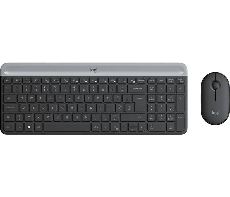 LOGITECH Logitech Slim Wireless Keyboard and Mouse Combo MK470 - GRAPHITE