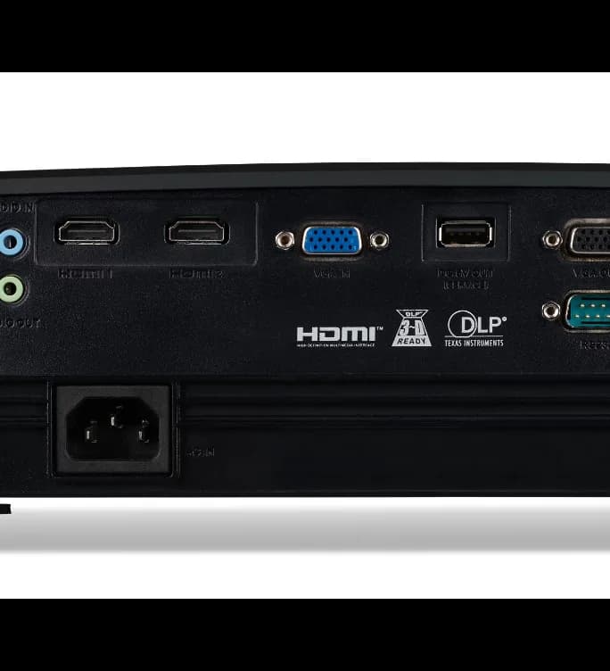 Videoproiector Acer X1229, XGA 1024* 768, up to WUXGA 1920*1200, 4.800 lumeni, 4:3/ 16:9, 20.000:1, dimensiune maxima imagine 300'', distanta maxima de proiectie 12m, boxa 3W, lampa 5.000 ore/ 20.000 ore ExtremEco, 2.4 kg, D-sub, composite video, 2*HDMI, PC audio in/ out, DC Out (5V/1.5A, USB Type — miniatură