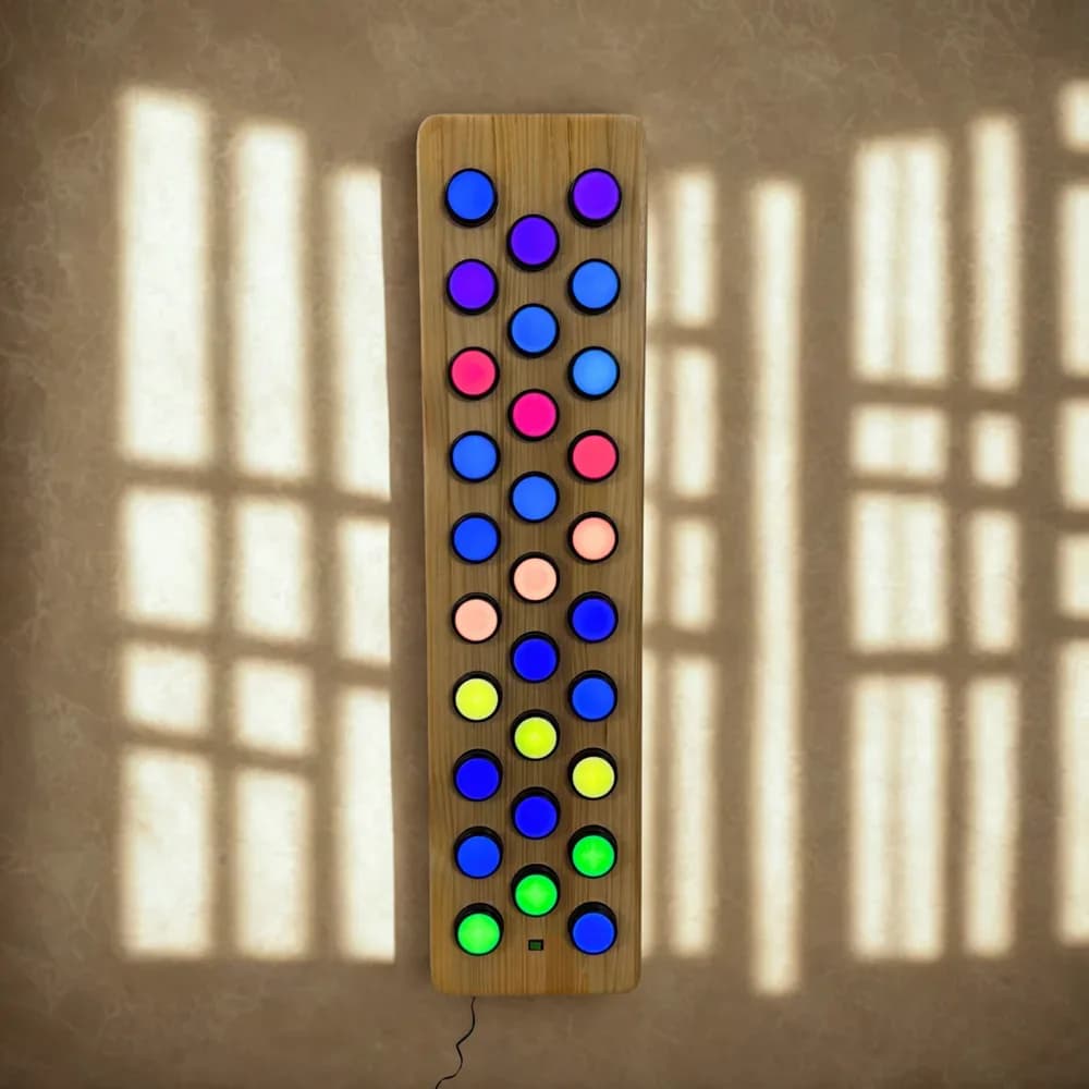 Panou luminos rotativ cu spectru de culori — miniatură