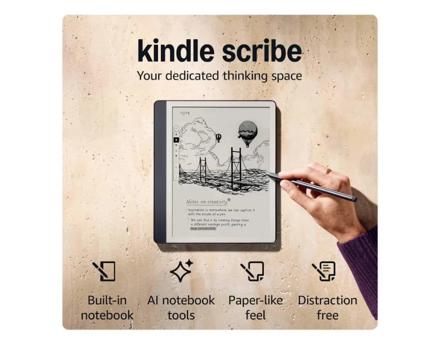 Amazon Kindle Scribe 2024 16GB +Pen — miniatură