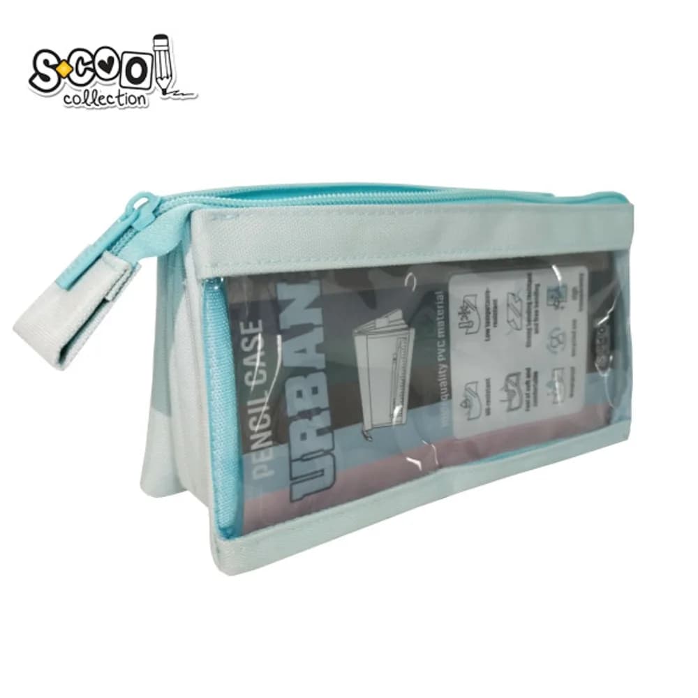 Penar borseta transparent, Urban, 20.5x8x11 cm - S-COOL — miniatură
