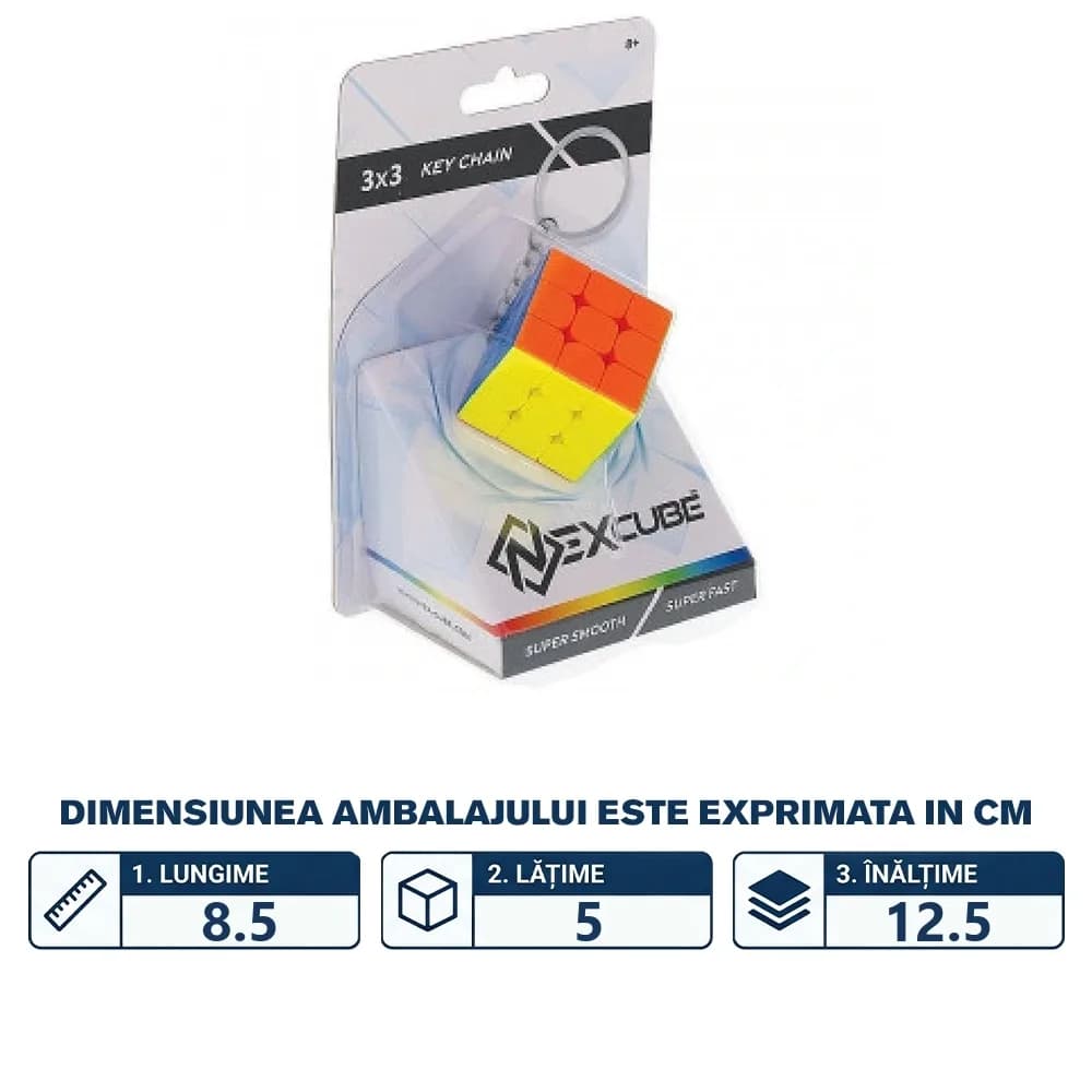 Puzzle mecanic - MOYU - Nexcube Keychain 3x3 — miniatură