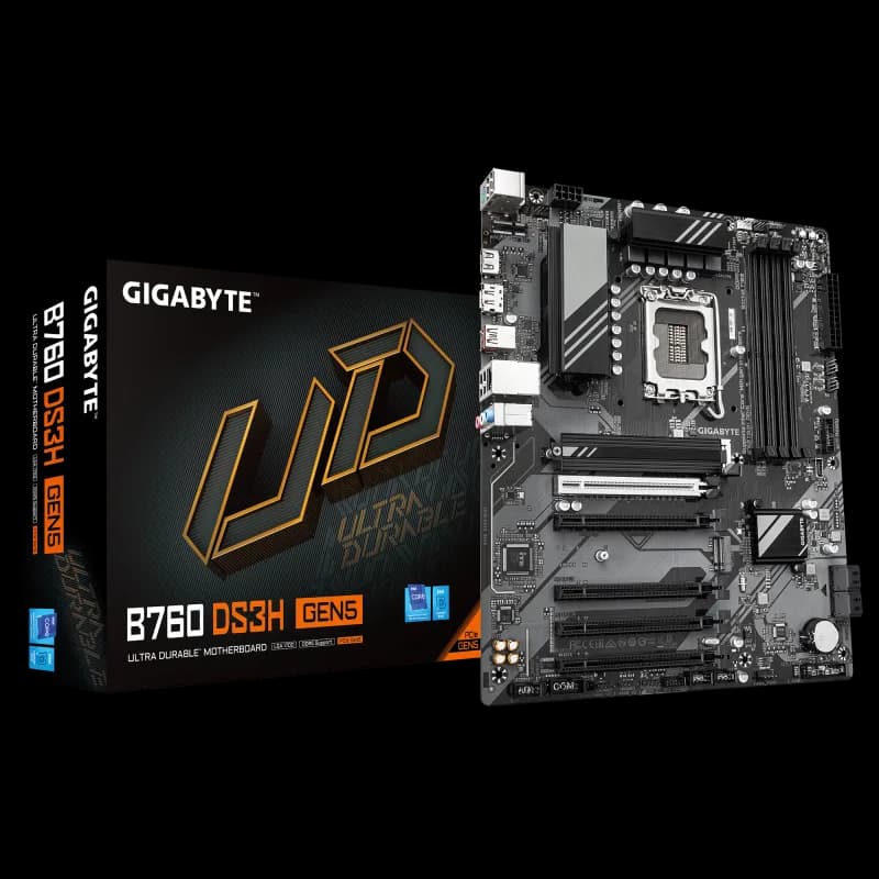 Placa de baza Gigabyte B760 DS3H GEN5, Socket 1700, DDR5, ATX
