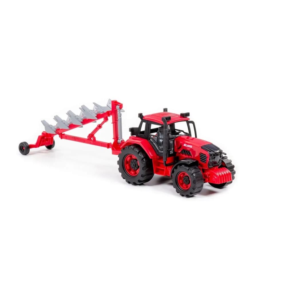 Tractor cu plug, 44,5x11.5x14.7 cm, Polesie — miniatură