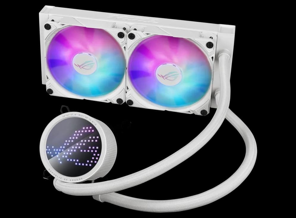 Cooler Lichid Asus ROG RYUO III 240 ARGB WHT, 90RC00J2-M0UAY0 "ROG RYUO III 240 ARGB WHT" — miniatură