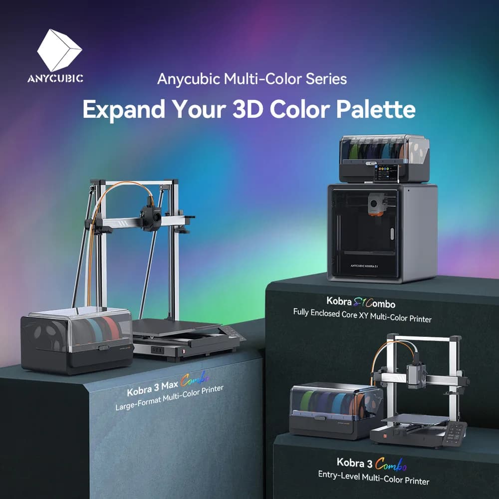 Imprimantă 3D Anycubic Kobra S1 Combo — miniatură