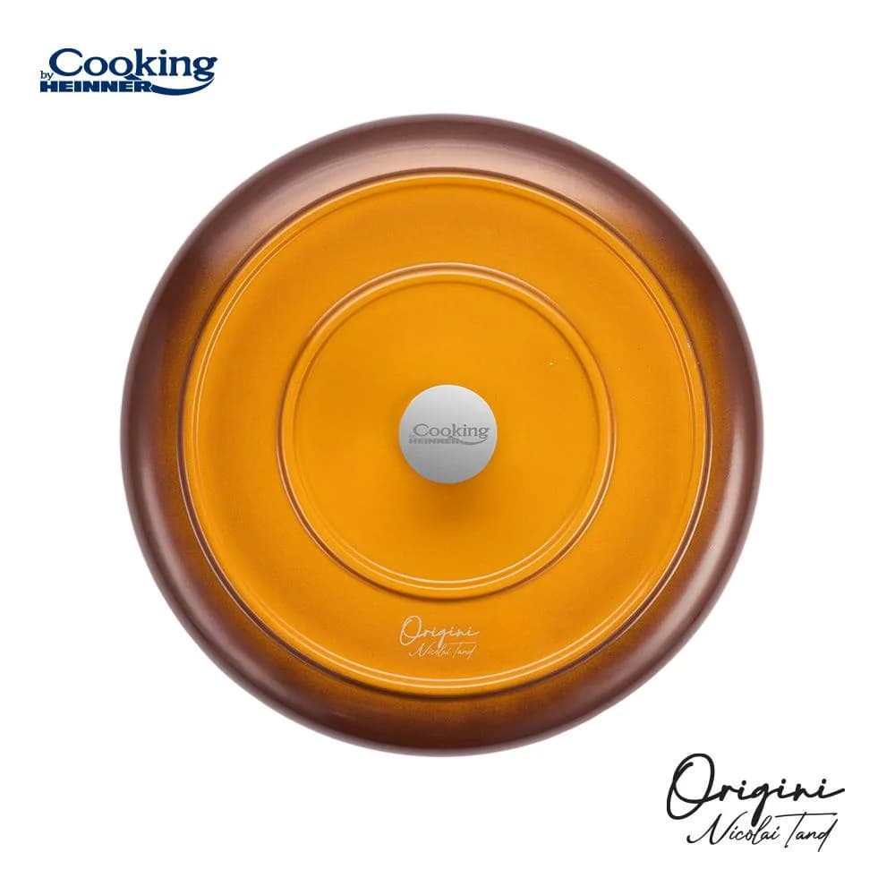 TIGAIE ALUMINIU TURNAT + CAPAC 26x5CM, NICOLAI TAND, ORIGINI, COOKING BY HEINNER — miniatură