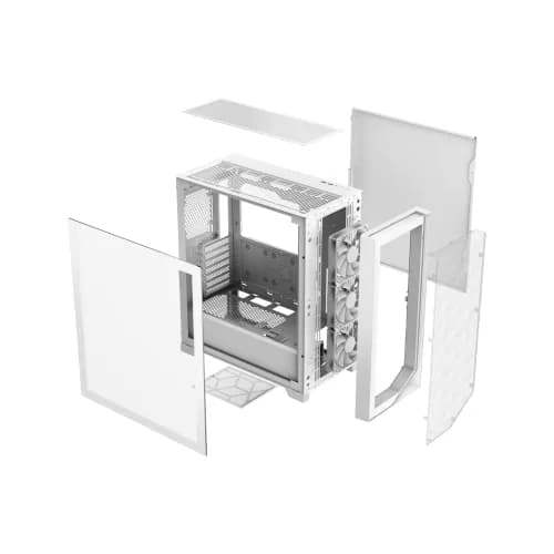 CARCASA PCCooler "C3 D510", middle tower, gaming, fara sursa, suporta 8xfan, , PSU shroud, USB 3.1 gen 1 x 2, audio, mic, 7 sloturi expansiune, alb, "C3D510 WH" — miniatură