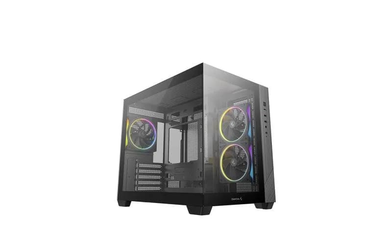 Carcasa DEEPCOOL CG330 3F, Mid Tower, Black