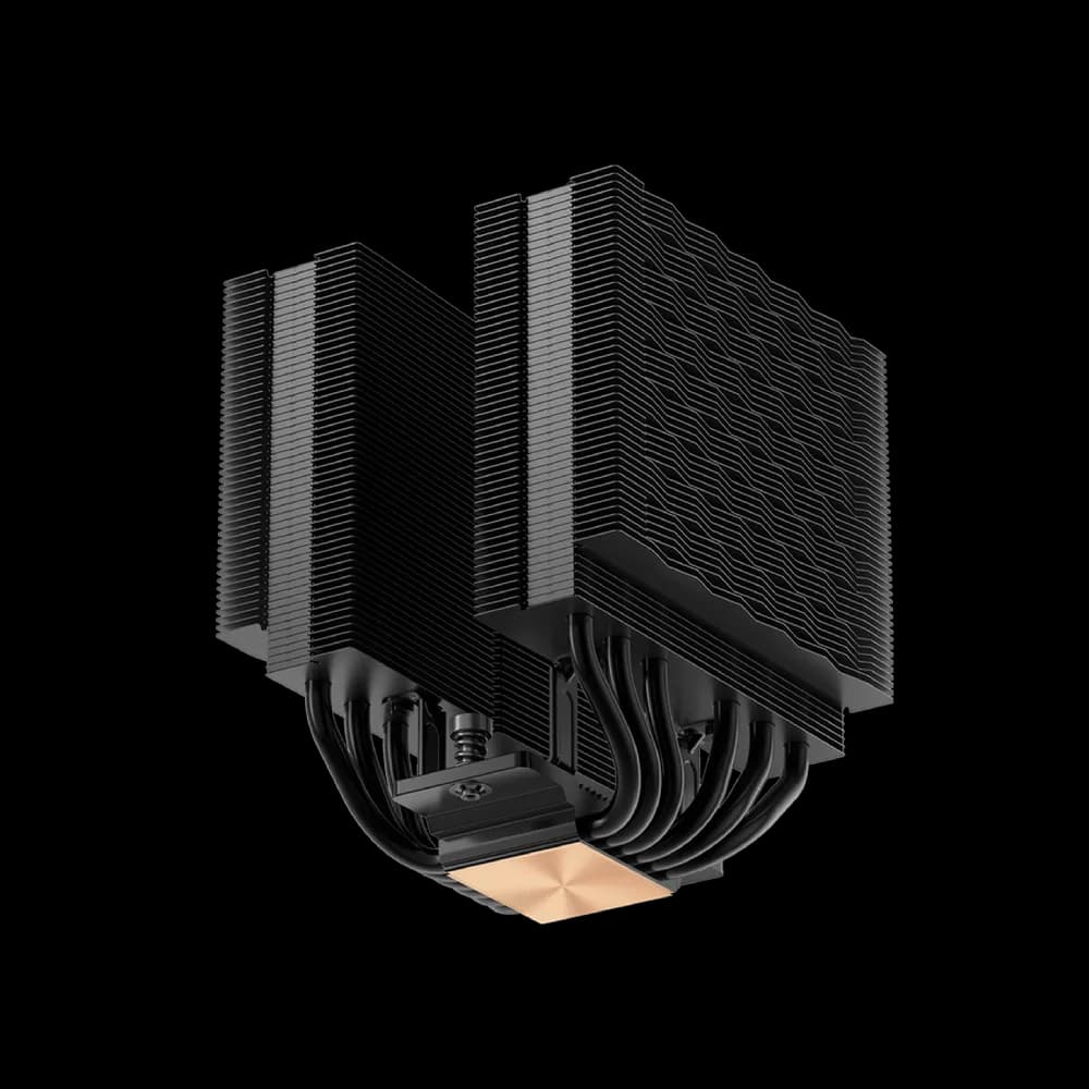 COOLER PCCooler "RT620 Pro Digital ARGB" skt. Intel si AMD, racire cu aer, vent. 2 x 120mm, 500 - 2200 rpm, 6 heatpipes, inaltime 158mm, iluminare ARGB,"RT620Pro Digital BK" — miniatură