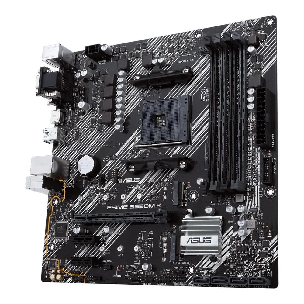 Placa de baza ASUS PRIME B550M-K, Socket AM4, DDR4, Micro-ATX — miniatură