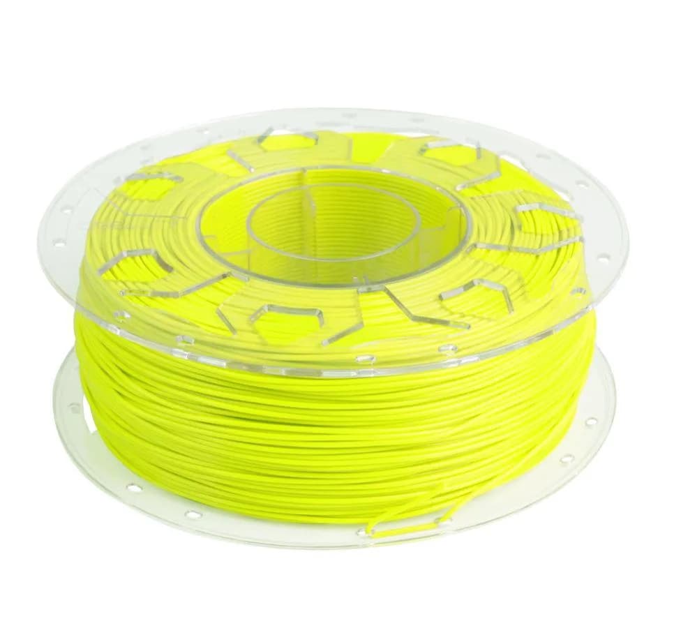 CREALITY CR PLA 3D Printer Filament, 1kg, fluorescent yellow, Printing temperature: 190-220, Filament diameter: 1.75mm, Tensile strength: 60MPa, Size of filament wheel: Diameter 200mm, height 66mm, hole diameter 56mm. Utilizare: pana la 6 luni de la deschiderea ambalajului. — miniatură