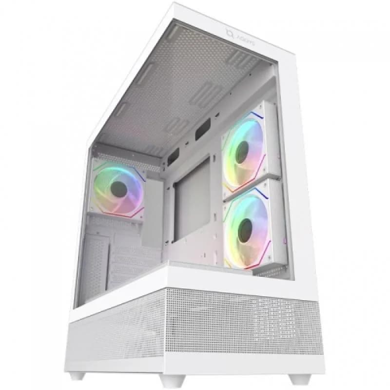 Carcasa AQIRYS Antlia, RGB, Mid Tower, White