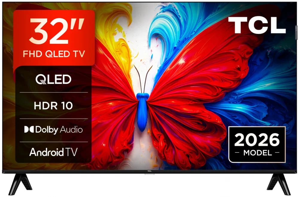 Televizor TCL QLED 32S5L, 80 cm, Smart Android TV, Full HD, Clasa F (Model 2026)