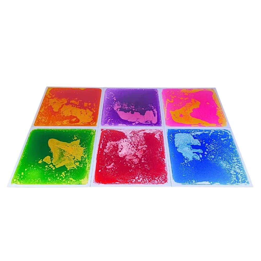 Set de 6 dale de podea cu lichid 50x50 cm (6 culori) — miniatură
