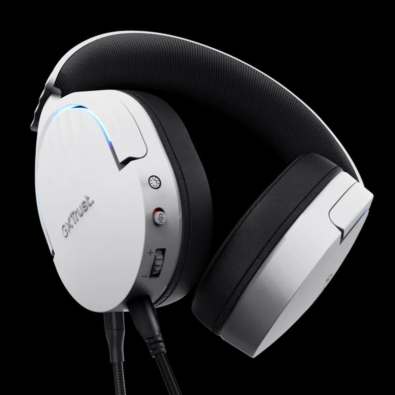 Casti Head-band Trust GXT 490 FAYZO, Wired, alb — miniatură