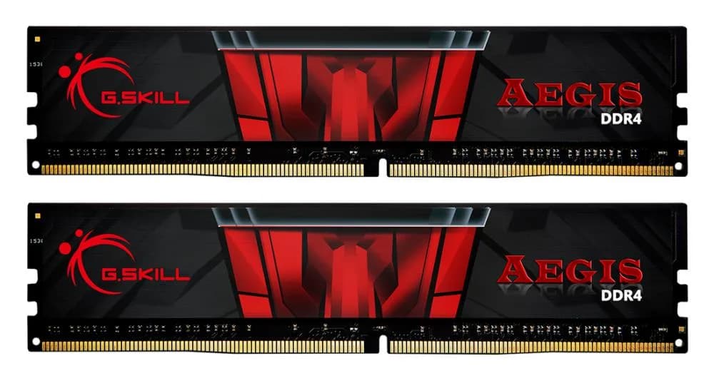 Memorie DDR G.Skill "Aegis" DDR4 16GB frecventa 3200 MHz, 8GB x 2 module, radiator, latenta CL16, "F4-3200C16D-16GIS"