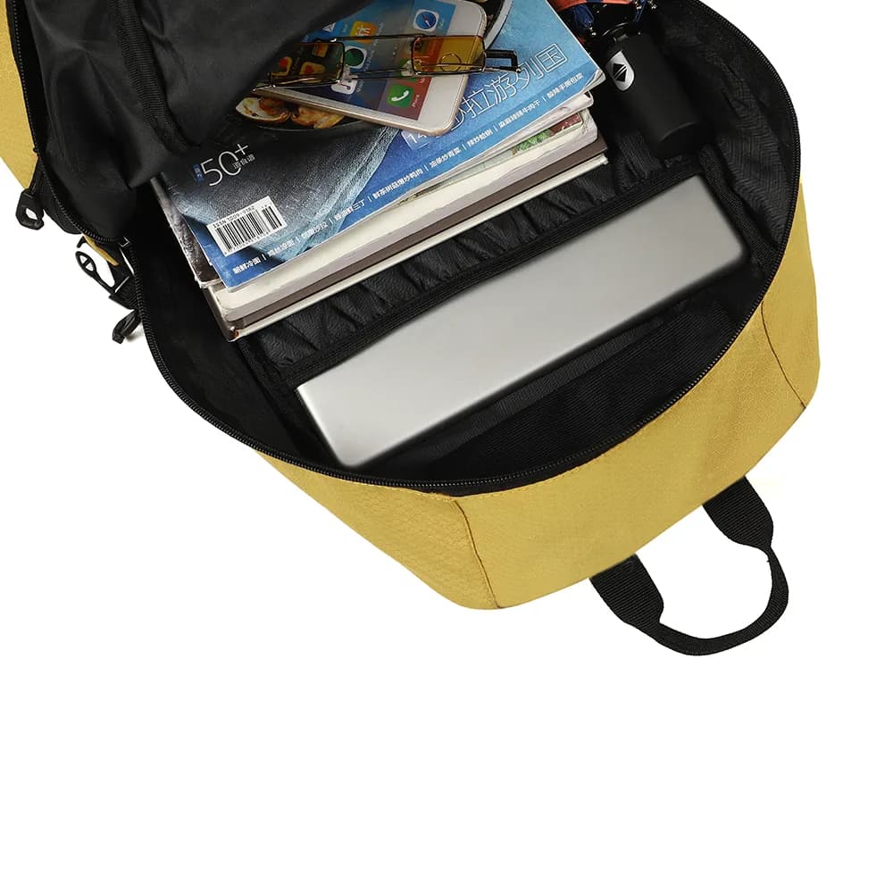 RUCSAC IGGY, 1 compartiment principal, 1 buzunar frontal, 4 buzunare laterale, nylon, 50x31x24.5cm, galben, "Adventure", 45506979 "IGBP-ADVENTURE" — miniatură
